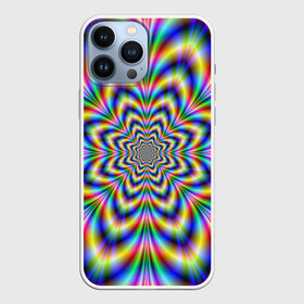 Чехол для iPhone 13 Pro Max с принтом Красочная иллюзия в Кировске,  |  | Тематика изображения на принте: гипноз | движение | красочный фон | обман зрения | оптическая иллюзия | погружение | текстура | фокус