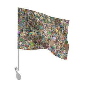 Флаг для автомобиля с принтом Футурама в Кировске, 100% полиэстер | Размер: 30*21 см | futurama | футурама
