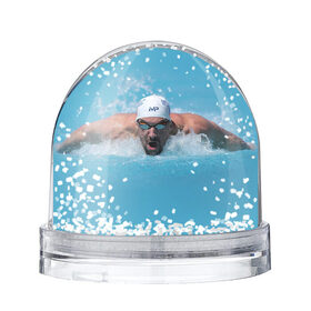 Снежный шар с принтом Michael Phelps в Кировске, Пластик | Изображение внутри шара печатается на глянцевой фотобумаге с двух сторон | 
