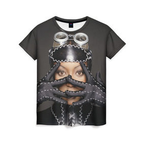 Женская футболка 3D с принтом Наоми Кэмпбелл в Кировске, 100% полиэфир ( синтетическое хлопкоподобное полотно) | прямой крой, круглый вырез горловины, длина до линии бедер | naomi campbell | актриса | британская | наоми кэмпбелл | певица афроямайское | происхождение | супермодель