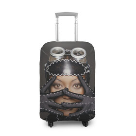 Чехол для чемодана 3D с принтом Наоми Кэмпбелл в Кировске, 86% полиэфир, 14% спандекс | двустороннее нанесение принта, прорези для ручек и колес | naomi campbell | актриса | британская | наоми кэмпбелл | певица афроямайское | происхождение | супермодель