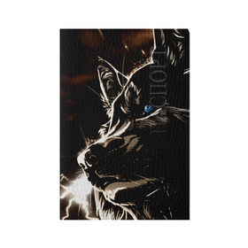 Обложка для паспорта матовая кожа с принтом Anime Wolf в Кировске, натуральная матовая кожа | размер 19,3 х 13,7 см; прозрачные пластиковые крепления | wolf | аниме | волк