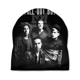 Шапка 3D с принтом Группа Fall out boy в Кировске, 100% полиэстер | универсальный размер, печать по всей поверхности изделия | Тематика изображения на принте: fall out boy