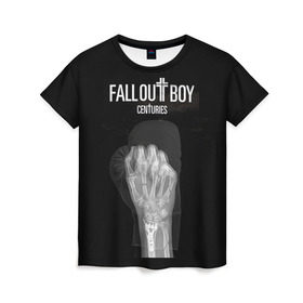 Женская футболка 3D с принтом FOB centuries в Кировске, 100% полиэфир ( синтетическое хлопкоподобное полотно) | прямой крой, круглый вырез горловины, длина до линии бедер | fall out boy