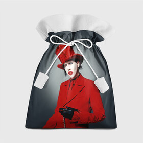 Подарочный 3D мешок с принтом Мэрилин Мэнсон в Кировске, 100% полиэстер | Размер: 29*39 см | мэрилин мэнсон