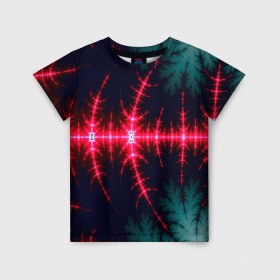 Детская футболка 3D с принтом Звуковые волны в Кировске, 100% гипоаллергенный полиэфир | прямой крой, круглый вырез горловины, длина до линии бедер, чуть спущенное плечо, ткань немного тянется | абстракт | абстракции | иллюзия | прикольные | текстуры