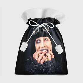 Подарочный 3D мешок с принтом Мэрилин Мэнсон в Кировске, 100% полиэстер | Размер: 29*39 см | мэрилин мэнсон