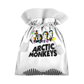 Подарочный 3D мешок с принтом Arctic Monkeys 2 в Кировске, 100% полиэстер | Размер: 29*39 см | Тематика изображения на принте: am | arctic | arctic monkeys | monkeys | rock | алекс тёрнер | амы | арктические мартышки | джейми кук | мартышки | мэтт хелдерс. ам | ник омэлли | ник о’мэлли | рок