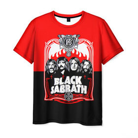 Мужская футболка 3D с принтом Black Sabbath группа в Кировске, 100% полиэфир | прямой крой, круглый вырез горловины, длина до линии бедер | black sabbath