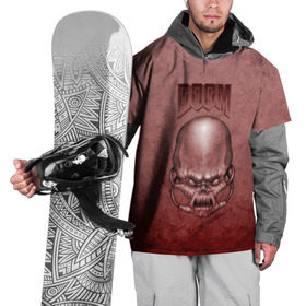 Накидка на куртку 3D с принтом Демон (Doom classic) в Кировске, 100% полиэстер |  | Тематика изображения на принте: розовый | скелет | череп