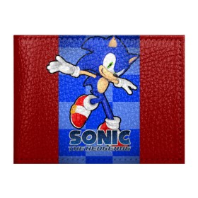 Обложка для студенческого билета с принтом Sonic The-Hedgehog в Кировске, натуральная кожа | Размер: 11*8 см; Печать на всей внешней стороне | sega sonic