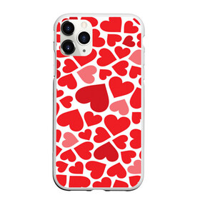 Чехол для iPhone 11 Pro матовый с принтом Сердечки в Кировске, Силикон |  | девушка | любовь | сердечко | сердце