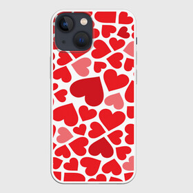 Чехол для iPhone 13 mini с принтом Сердечки в Кировске,  |  | девушка | любовь | сердечко | сердце