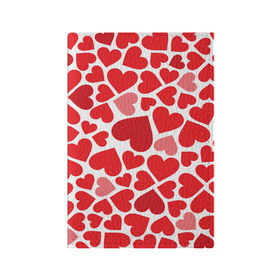 Обложка для паспорта матовая кожа с принтом Сердечки в Кировске, натуральная матовая кожа | размер 19,3 х 13,7 см; прозрачные пластиковые крепления | девушка | любовь | сердечко | сердце