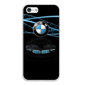 Чехол для iPhone 5/5S матовый с принтом BMW в Кировске, Силикон | Область печати: задняя сторона чехла, без боковых панелей | bmw | бмв | бумер | на макете изображён автомобиль bmw. автомобиль