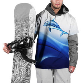 Накидка на куртку 3D с принтом Дельфин в Кировске, 100% полиэстер |  | Тематика изображения на принте: дельфин | море | рыбка