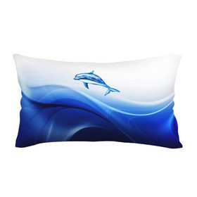 Подушка 3D антистресс с принтом Дельфин в Кировске, наволочка — 100% полиэстер, наполнитель — вспененный полистирол | состоит из подушки и наволочки на молнии | Тематика изображения на принте: дельфин | море | рыбка