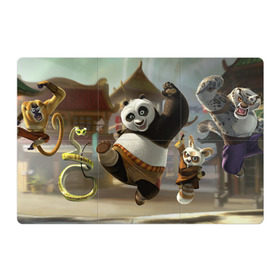 Магнитный плакат 3Х2 с принтом Кунг Фу панда в Кировске, Полимерный материал с магнитным слоем | 6 деталей размером 9*9 см | Тематика изображения на принте: кунг фу панда | мультфильмы