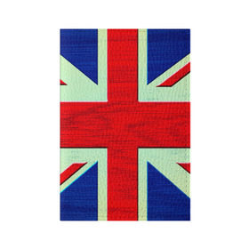 Обложка для паспорта матовая кожа с принтом Англия в Кировске, натуральная матовая кожа | размер 19,3 х 13,7 см; прозрачные пластиковые крепления | англия | модные | популярные | прикольные | стена | флаг