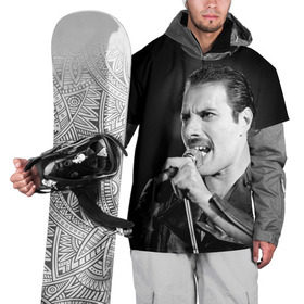 Накидка на куртку 3D с принтом Фредди Меркьюри в Кировске, 100% полиэстер |  | Тематика изображения на принте: freddie mercury | queen. | автор песен | британский | вокалист | певец | рок группа | фредди меркьюри