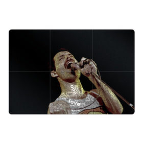 Магнитный плакат 3Х2 с принтом Фредди Меркьюри в Кировске, Полимерный материал с магнитным слоем | 6 деталей размером 9*9 см | freddie mercury | queen. | автор песен | британский | вокалист | певец | рок группа | фредди меркьюри