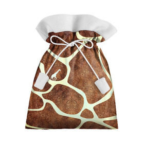Подарочный 3D мешок с принтом Жирафик в Кировске, 100% полиэстер | Размер: 29*39 см | Тематика изображения на принте: жираф | жирафик | текстуры