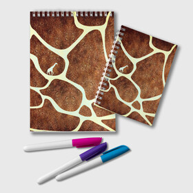 Блокнот с принтом Жирафик в Кировске, 100% бумага | 48 листов, плотность листов — 60 г/м2, плотность картонной обложки — 250 г/м2. Листы скреплены удобной пружинной спиралью. Цвет линий — светло-серый
 | жираф | жирафик | текстуры