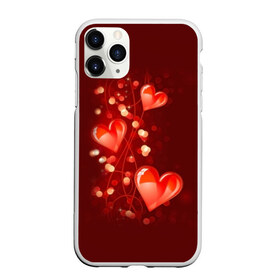 Чехол для iPhone 11 Pro матовый с принтом Сердца в Кировске, Силикон |  | love is | девушкам | любовь | сердца