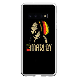 Чехол для Samsung Galaxy S10 с принтом Bob Marley в Кировске, Силикон | Область печати: задняя сторона чехла, без боковых панелей | Тематика изображения на принте: bob marley | боб марли | музыка | регги | ямайка