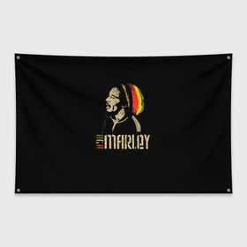 Флаг-баннер с принтом Bob Marley в Кировске, 100% полиэстер | размер 67 х 109 см, плотность ткани — 95 г/м2; по краям флага есть четыре люверса для крепления | bob marley | боб марли | музыка | регги | ямайка