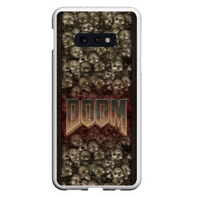 Чехол для Samsung S10E с принтом Doom classik 2 в Кировске, Силикон | Область печати: задняя сторона чехла, без боковых панелей | заклепки | метал | череп