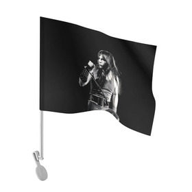 Флаг для автомобиля с принтом Sing в Кировске, 100% полиэстер | Размер: 30*21 см | iron maiden | rock | рок | череп