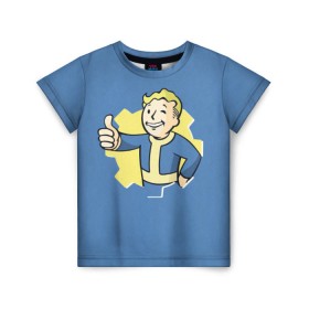 Детская футболка 3D с принтом Fallout в Кировске, 100% гипоаллергенный полиэфир | прямой крой, круглый вырез горловины, длина до линии бедер, чуть спущенное плечо, ткань немного тянется | fallout | фалаут