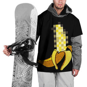 Накидка на куртку 3D с принтом Банан 18+ в Кировске, 100% полиэстер |  | банан | большой банан | ххх