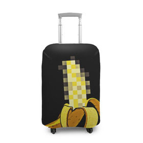Чехол для чемодана 3D с принтом Банан 18+ в Кировске, 86% полиэфир, 14% спандекс | двустороннее нанесение принта, прорези для ручек и колес | банан | большой банан | ххх