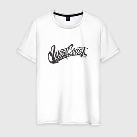 Мужская футболка хлопок с принтом West Coast Customs в Кировске, 100% хлопок | прямой крой, круглый вырез горловины, длина до линии бедер, слегка спущенное плечо. | 2pac | gangsta | rap | snoop | tupac | вэст | запад | рэп