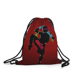 Рюкзак-мешок 3D с принтом Muay thai 1 в Кировске, 100% полиэстер | плотность ткани — 200 г/м2, размер — 35 х 45 см; лямки — толстые шнурки, застежка на шнуровке, без карманов и подкладки | muay thai