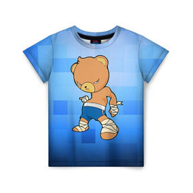 Детская футболка 3D с принтом Muay thai 2 в Кировске, 100% гипоаллергенный полиэфир | прямой крой, круглый вырез горловины, длина до линии бедер, чуть спущенное плечо, ткань немного тянется | muay thai