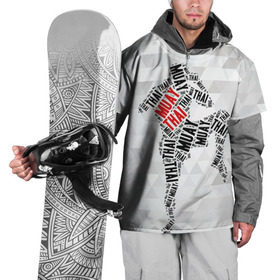 Накидка на куртку 3D с принтом Muay thai 5 в Кировске, 100% полиэстер |  | muay thai