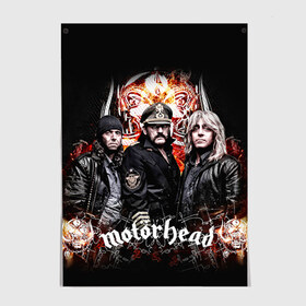 Постер с принтом Motorhead в Кировске, 100% бумага
 | бумага, плотность 150 мг. Матовая, но за счет высокого коэффициента гладкости имеет небольшой блеск и дает на свету блики, но в отличии от глянцевой бумаги не покрыта лаком | motorhead