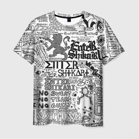Мужская футболка 3D с принтом Enter Shikari в Кировске, 100% полиэфир | прямой крой, круглый вырез горловины, длина до линии бедер | enter shikari