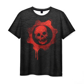 Мужская футболка 3D с принтом Gears of War в Кировске, 100% полиэфир | прямой крой, круглый вырез горловины, длина до линии бедер | gears of war | игра