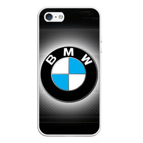 Чехол для iPhone 5/5S матовый с принтом BMW в Кировске, Силикон | Область печати: задняя сторона чехла, без боковых панелей | bmw | бмв | лого | логотип