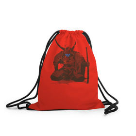 Рюкзак-мешок 3D с принтом Ронин в Кировске, 100% полиэстер | плотность ткани — 200 г/м2, размер — 35 х 45 см; лямки — толстые шнурки, застежка на шнуровке, без карманов и подкладки | ронин | самурай | япония