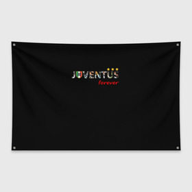 Флаг-баннер с принтом JUVENTUS в Кировске, 100% полиэстер | размер 67 х 109 см, плотность ткани — 95 г/м2; по краям флага есть четыре люверса для крепления | juventus | италия | футбол | ювентус