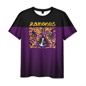 Мужская футболка 3D с принтом Ramones 4 в Кировске, 100% полиэфир | прямой крой, круглый вырез горловины, длина до линии бедер | joey ramone | punk | джоуи рамон | панк | рамонез | рамонес