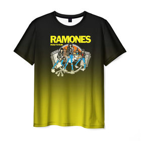 Мужская футболка 3D с принтом Ramones 6 в Кировске, 100% полиэфир | прямой крой, круглый вырез горловины, длина до линии бедер | 