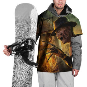 Накидка на куртку 3D с принтом Фредди Крюгер в Кировске, 100% полиэстер |  | freddy krueger | nightmare