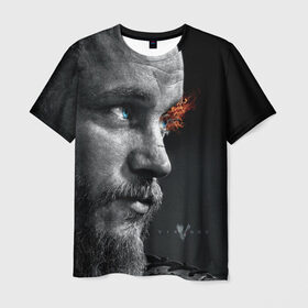 Мужская футболка 3D с принтом Викинги в Кировске, 100% полиэфир | прямой крой, круглый вырез горловины, длина до линии бедер | vikings | викинги