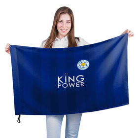 Флаг 3D с принтом Лестер Сити Leicester Vardy 9 в Кировске, 100% полиэстер | плотность ткани — 95 г/м2, размер — 67 х 109 см. Принт наносится с одной стороны | euro 2016 | leicester | lester | vardy